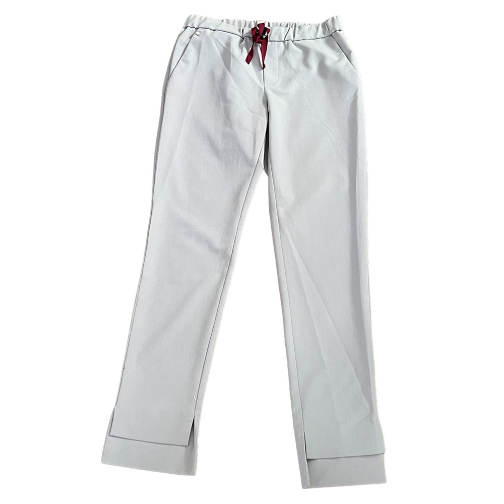 FIGS WOMEN’s Scrub Pants Heather Grey High Low Bottom Hem Size Small W19SW2013